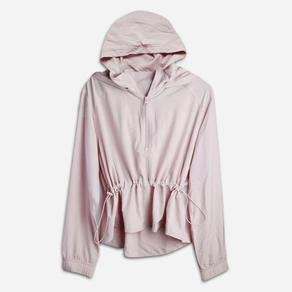 Active Stretch Woven Hooded Jacket Pink and Purple