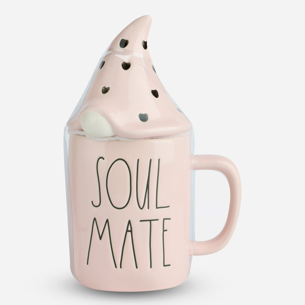 Coffee Mug Soul Mate with Gnome Topper